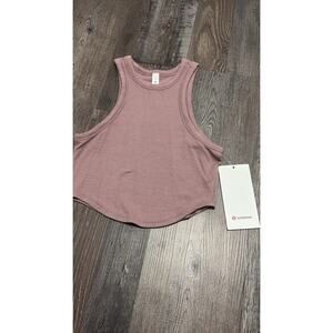 NWT Lululemon Hold tight cropped tank TWRS size 4